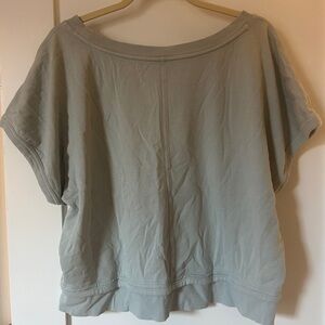 Athleta- Size M - Light Sage Cotton Crop Top